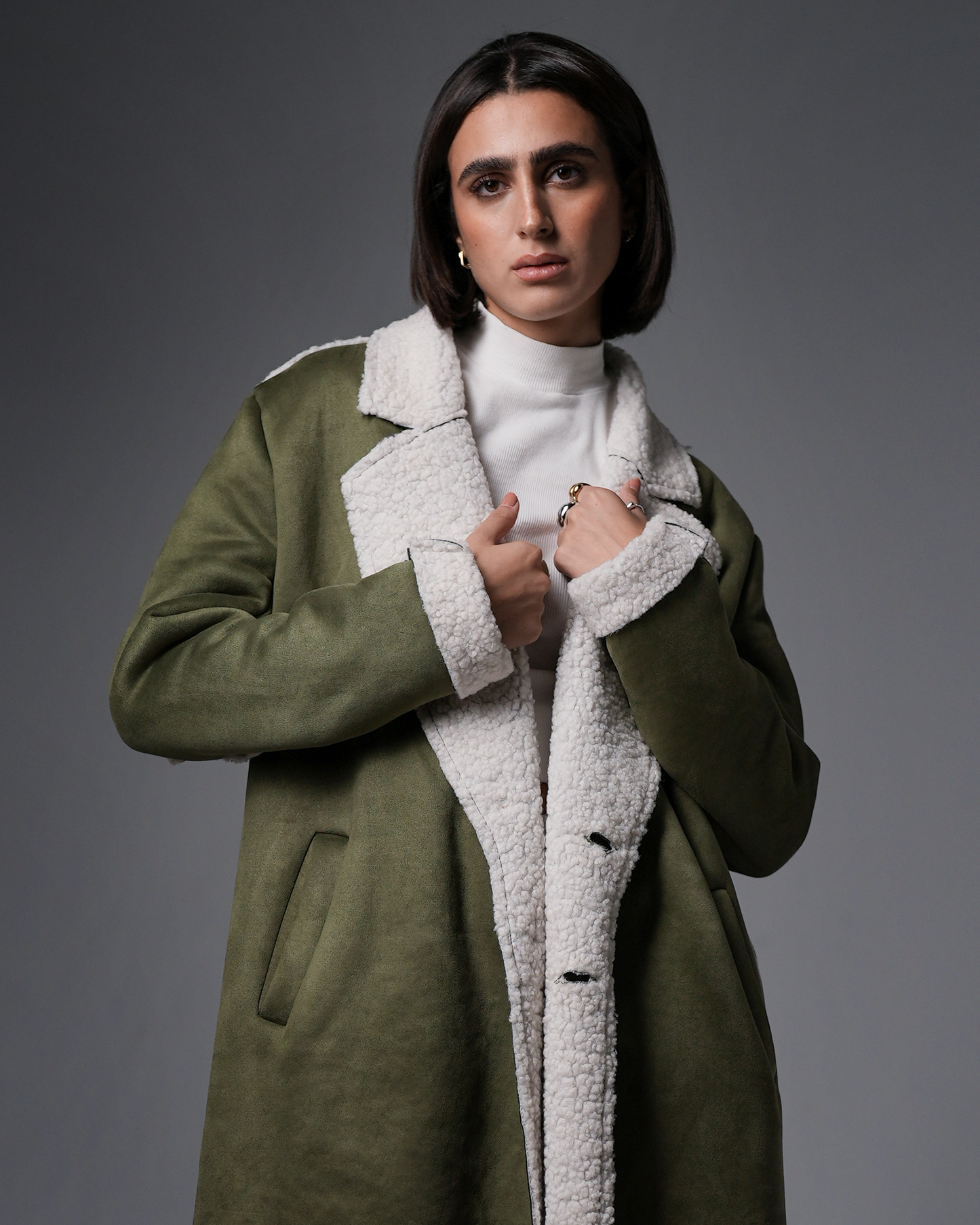 Olive Green Coat