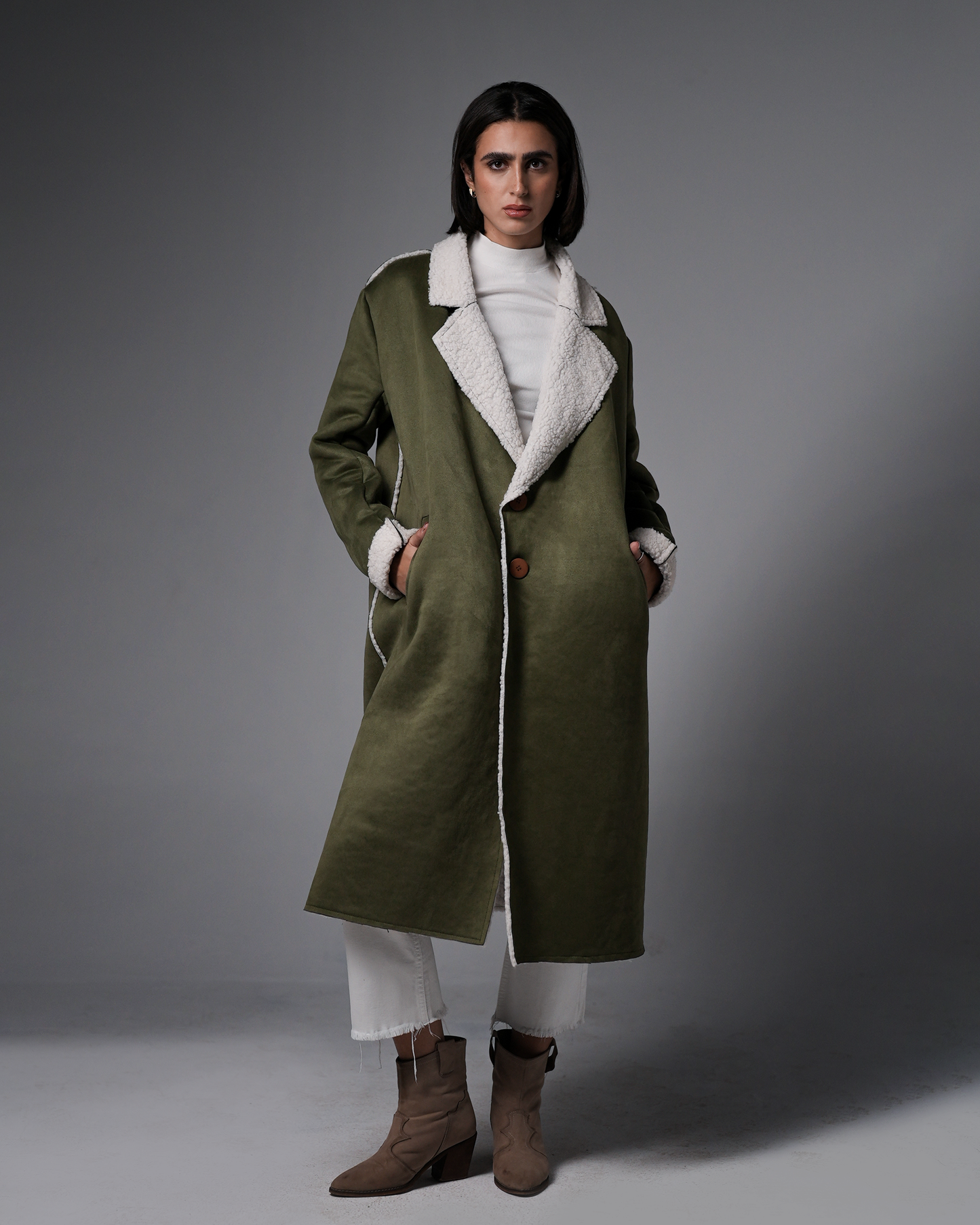Olive Green Coat